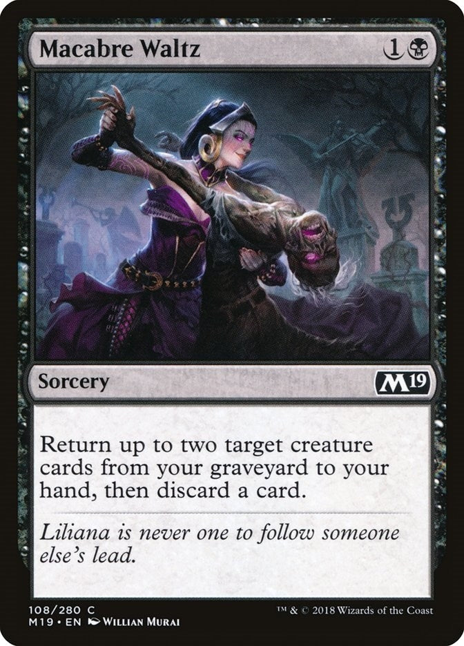 Image for Macabre Waltz (Core Set 2019) (108) - Magic: The Gathering