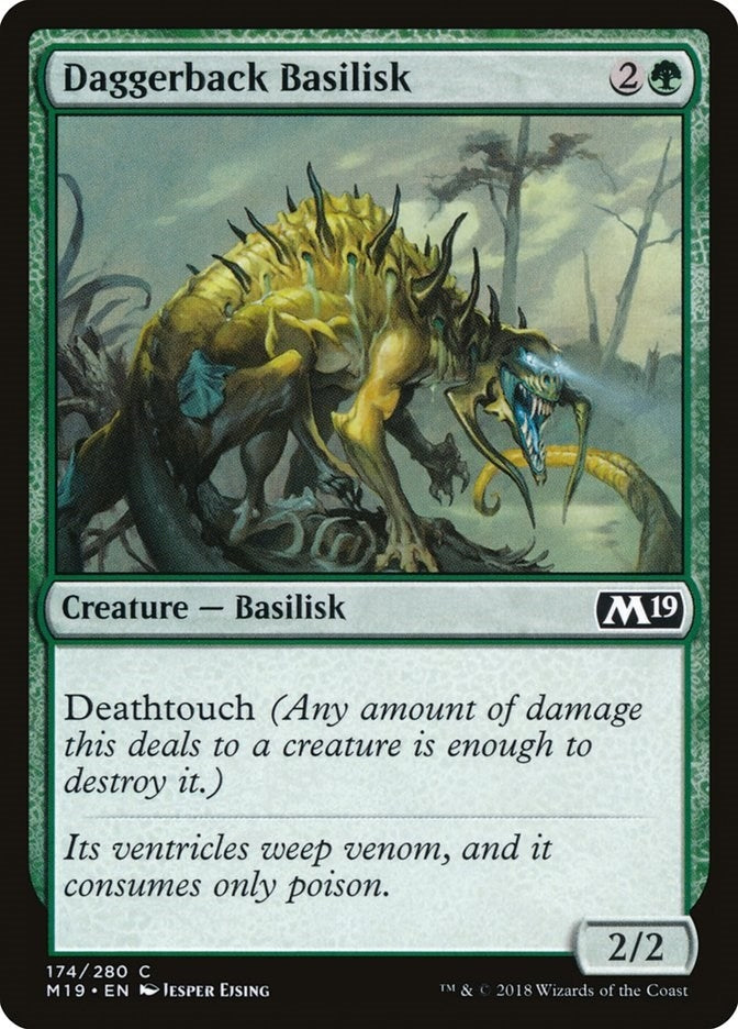 Image for Daggerback Basilisk (Core Set 2019) (174) - Magic: The Gathering