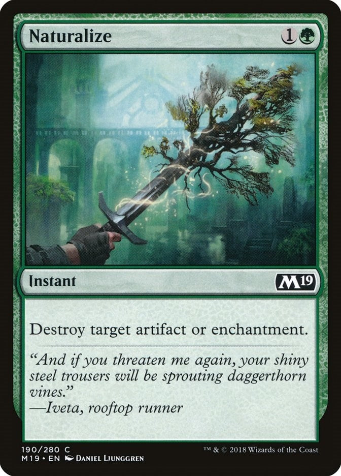 Image for Naturalize (Core Set 2019) (190) - Magic: The Gathering