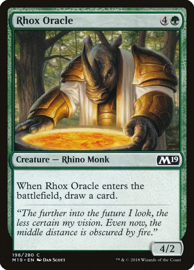 Image for Rhox Oracle (Core Set 2019) (198) - Magic: The Gathering