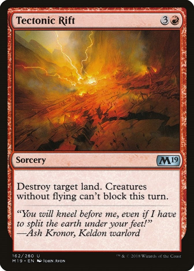 Image for Tectonic Rift (Core Set 2019) (162) - Magic: The Gathering