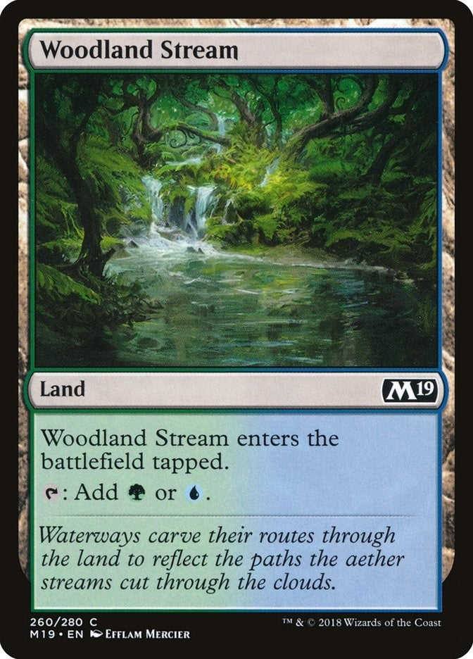 Image for Woodland Stream (Core Set 2019) (260) - Magic: The Gathering