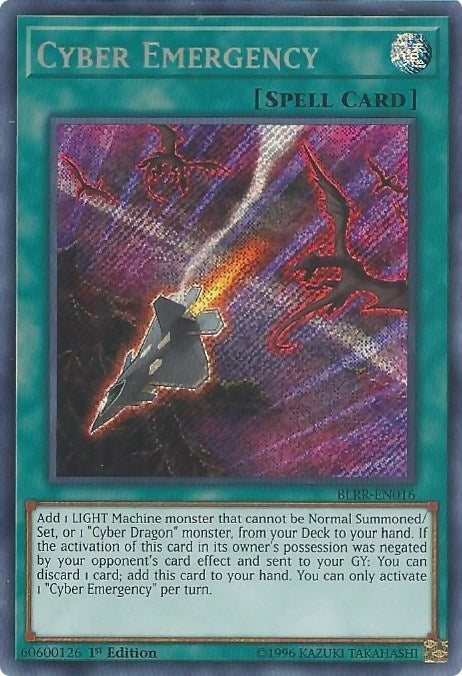 Image for Cyber Emergency (Battles of Legend: Relentless Revenge) (BLRR-EN016) - YuGiOh