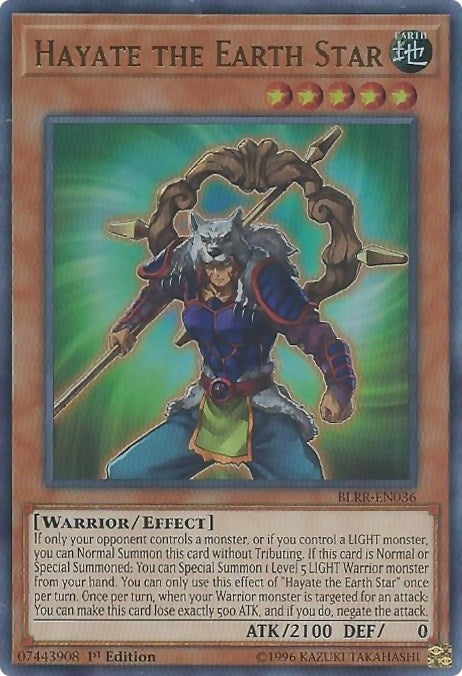 Image for Hayate the Earth Star (Battles of Legend: Relentless Revenge) (BLRR-EN036) - YuGiOh