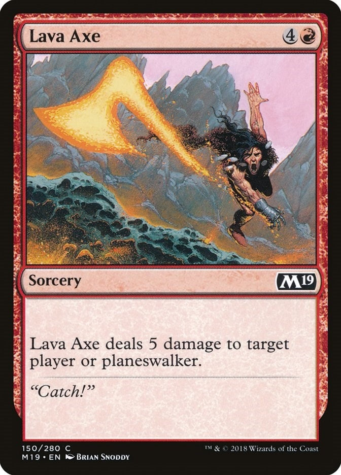 Image for Lava Axe (Core Set 2019) (150) - Magic: The Gathering