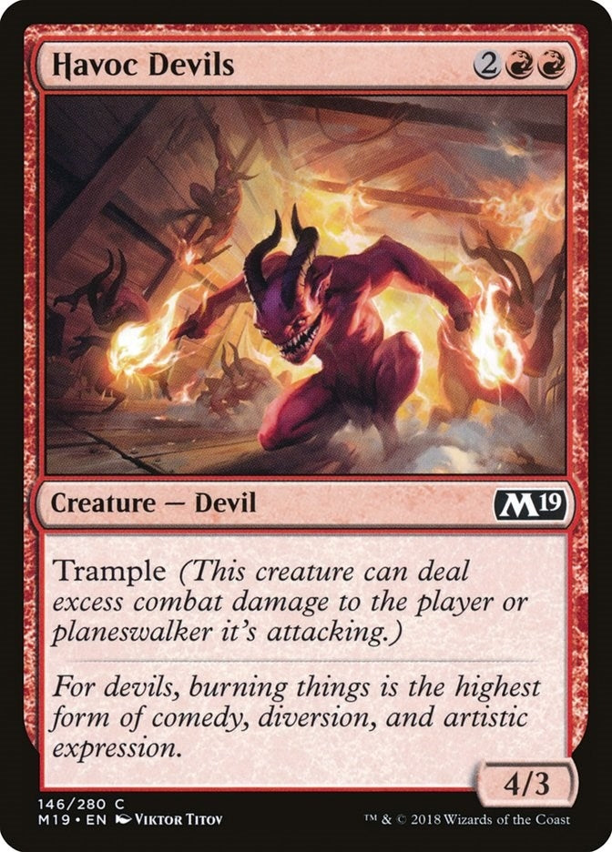 Image for Havoc Devils (Core Set 2019) (146) - Magic: The Gathering