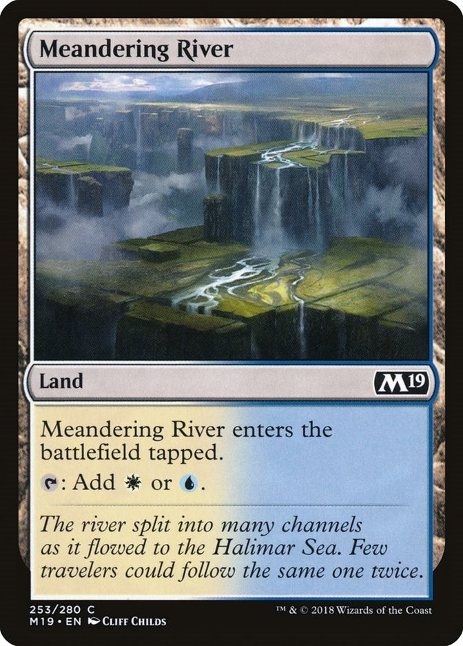 Image for Meandering River (Core Set 2019) (253) - Magic: The Gathering