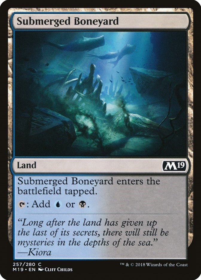 Image for Submerged Boneyard (Core Set 2019) (257) - Magic: The Gathering