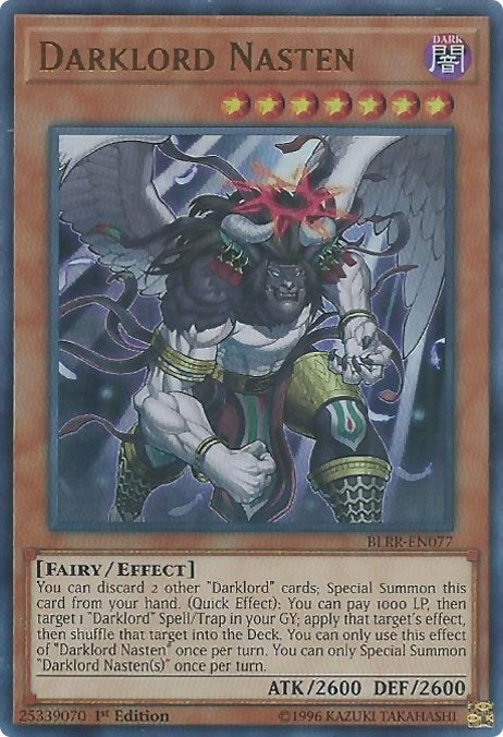 Image for Darklord Nasten (Battles of Legend: Relentless Revenge) (BLRR-EN077) - YuGiOh