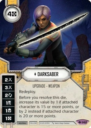 Image for Darksaber (Way of the Force) (142) - Star Wars: Destiny