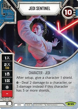 Image for Jedi Sentinel (Card Only) (Way of the Force) (55) - Star Wars: Destiny