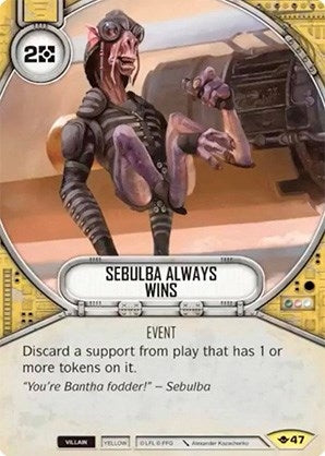 Image for Sebulba Always Wins (Way of the Force) (47) - Star Wars: Destiny