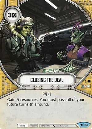 Image for Closing the Deal (Way of the Force) (93) - Star Wars: Destiny