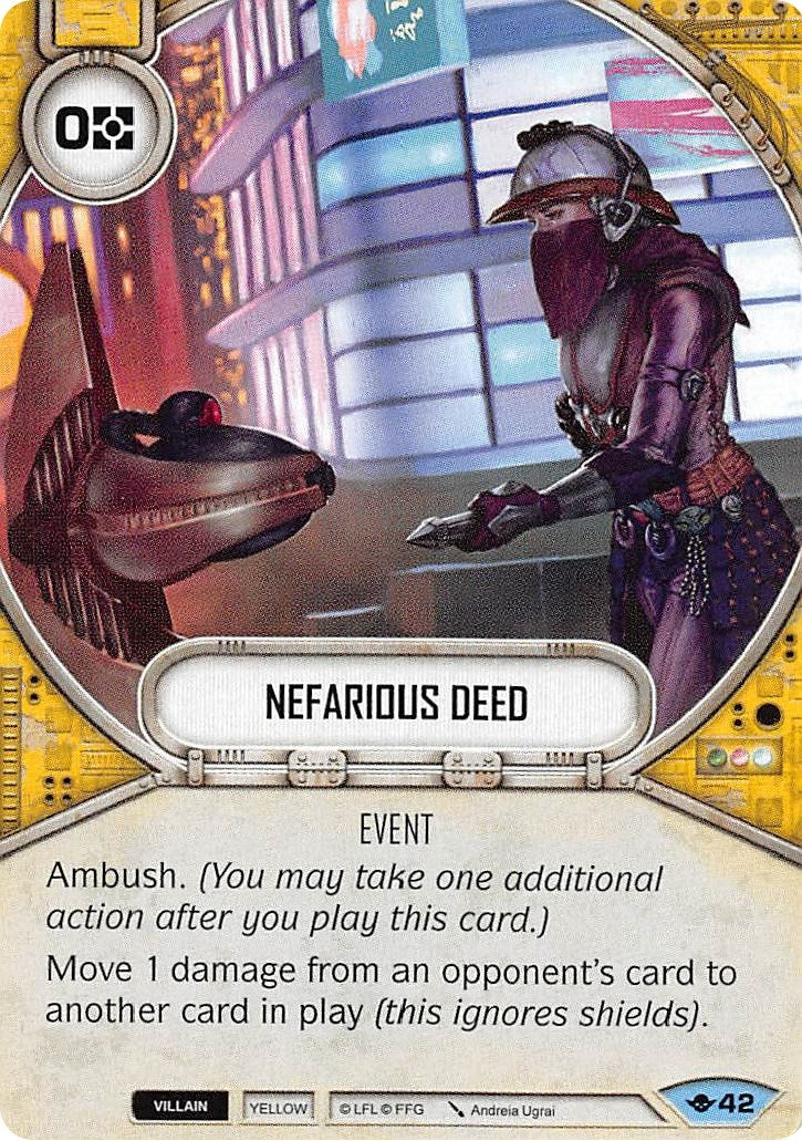 Image for Nefarious Deed (Way of the Force) (42) - Star Wars: Destiny