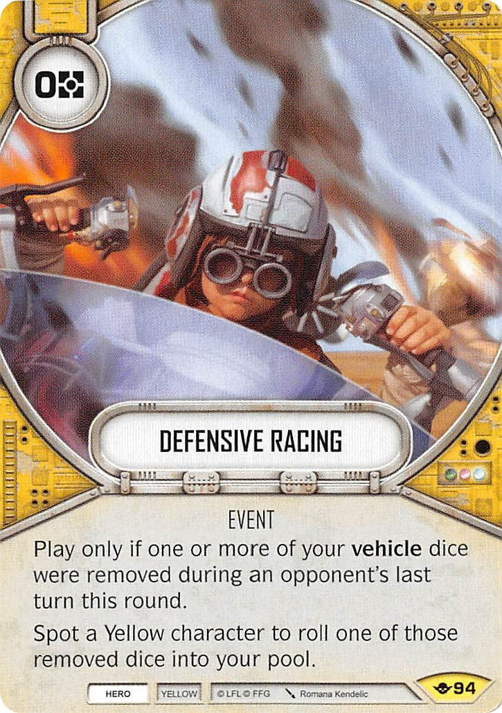 Image for Defensive Racing (Way of the Force) (94) - Star Wars: Destiny