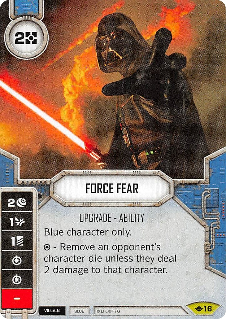 Image for Force Fear (Card Only) (Way of the Force) (16) - Star Wars: Destiny