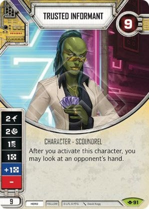 Image for Trusted Informant (Way of the Force) (91) - Star Wars: Destiny