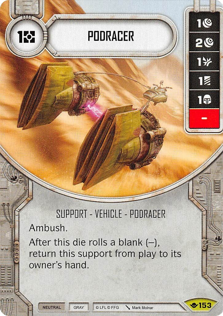 Image for Podracer (Way of the Force) (153) - Star Wars: Destiny