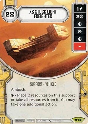Image for XS Stock Light Freighter (Way of the Force) (141) - Star Wars: Destiny