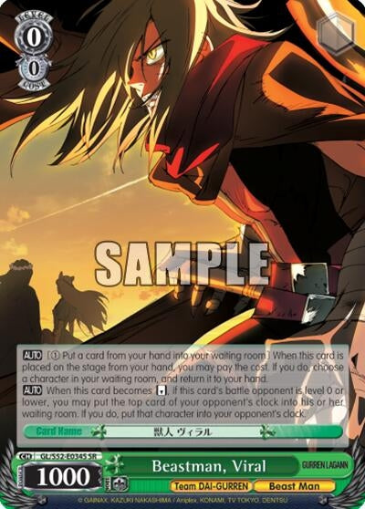 Image for Beastman, Viral (SR) (Gurren Lagann) (GL/S52-E034S) - Weiss Schwarz