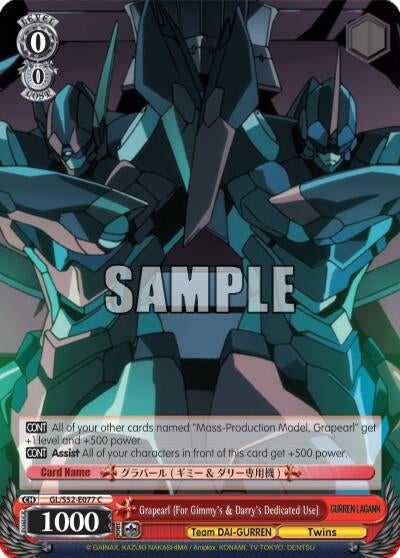 Image for Grapearl (For Gimmy's & Darry's Dedicated Use) (Gurren Lagann) (GL/S52-E077) - Weiss Schwarz