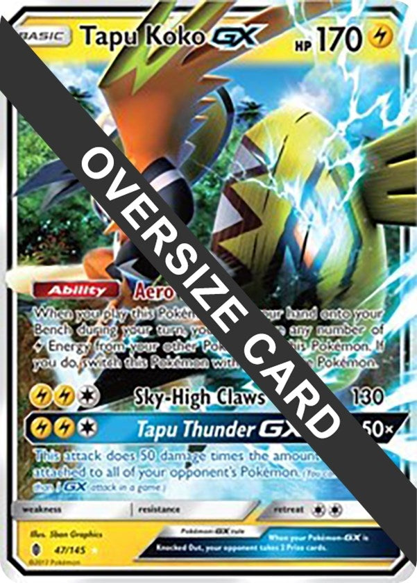 Image for Tapu Koko GX (Jumbo Cards) (047/145) - Pokemon