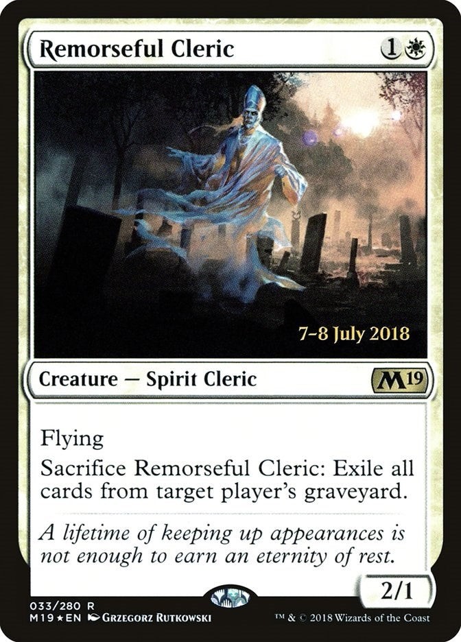 Image for Remorseful Cleric (Prerelease Cards) (33) - Magic: The Gathering