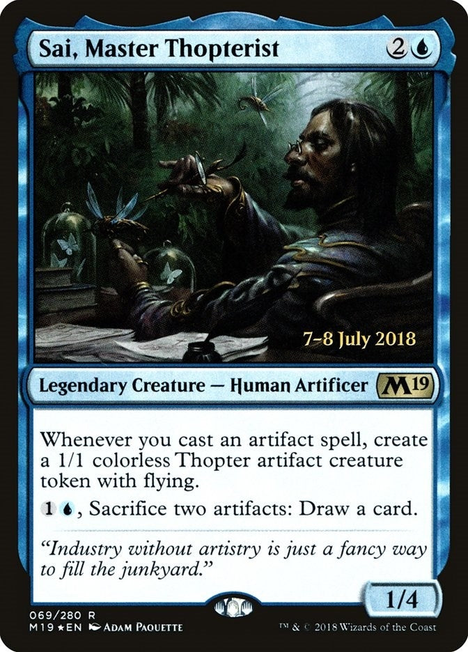 Image for Sai, Master Thopterist (Prerelease Cards) (69) - Magic: The Gathering