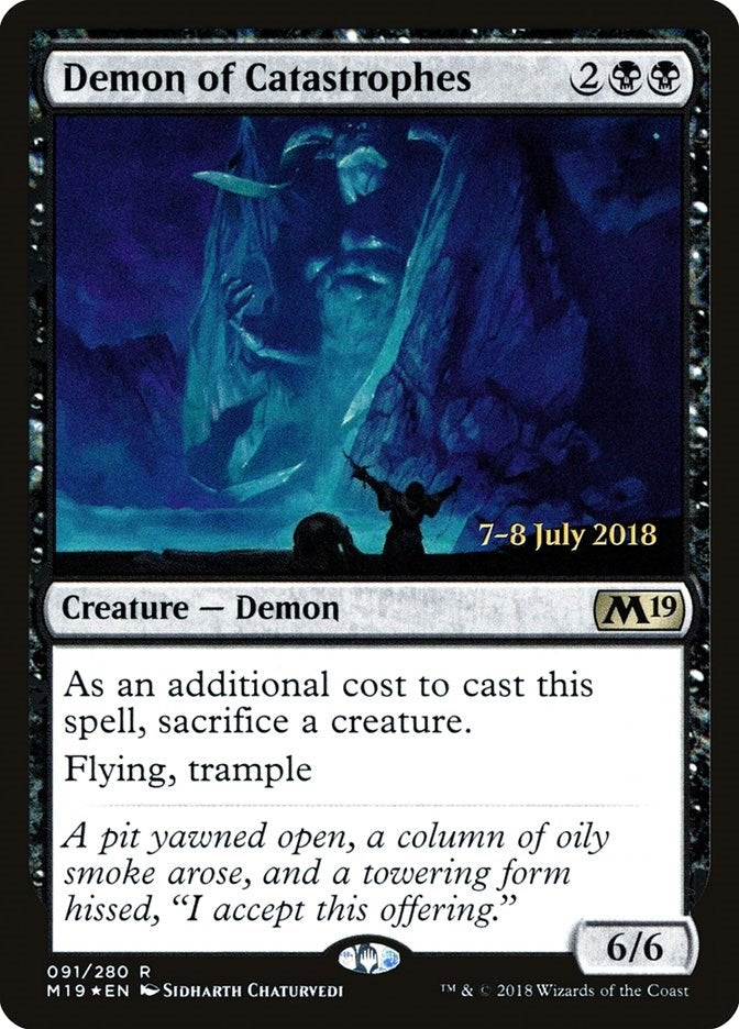 Image for Demon of Catastrophes (Prerelease Cards) (91) - Magic: The Gathering