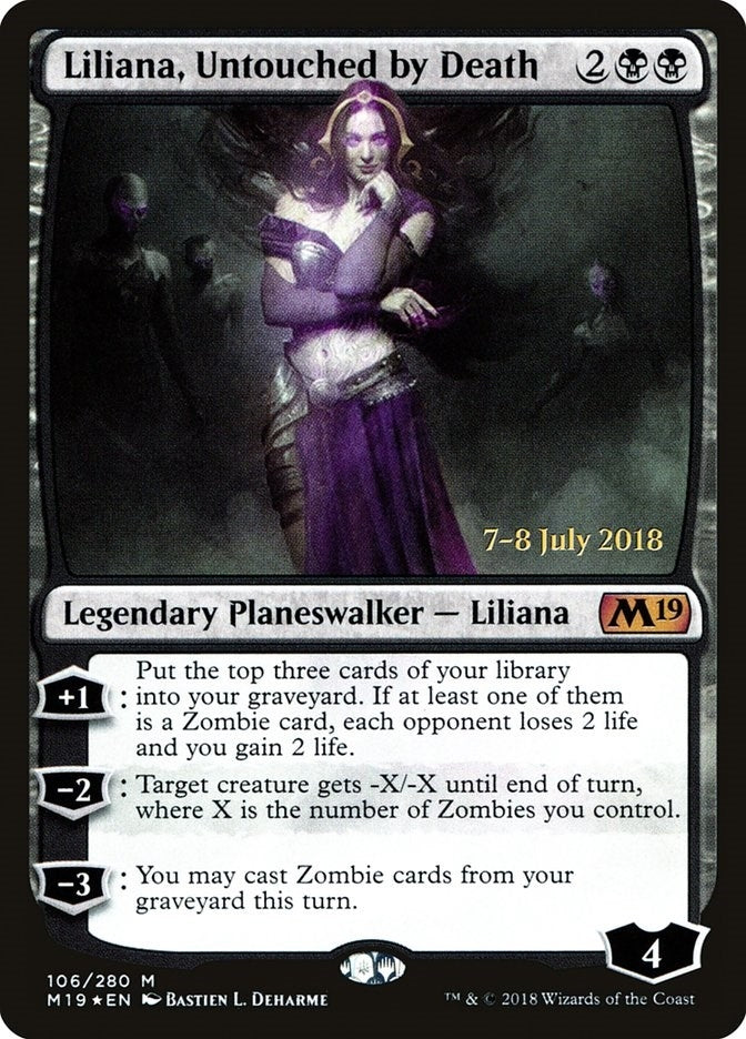 Image for Liliana, Untouched by Death (Prerelease Cards) (106) - Magic: The Gathering