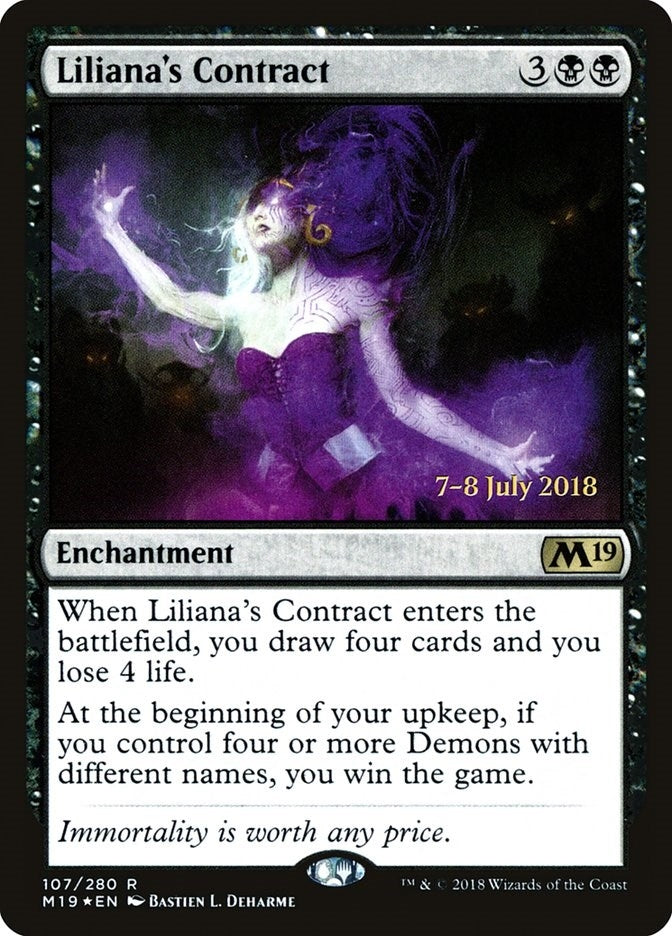 Image for Liliana's Contract (Prerelease Cards) (107) - Magic: The Gathering