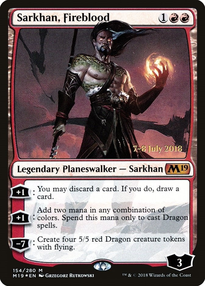 Image for Sarkhan, Fireblood (Prerelease Cards) (154) - Magic: The Gathering