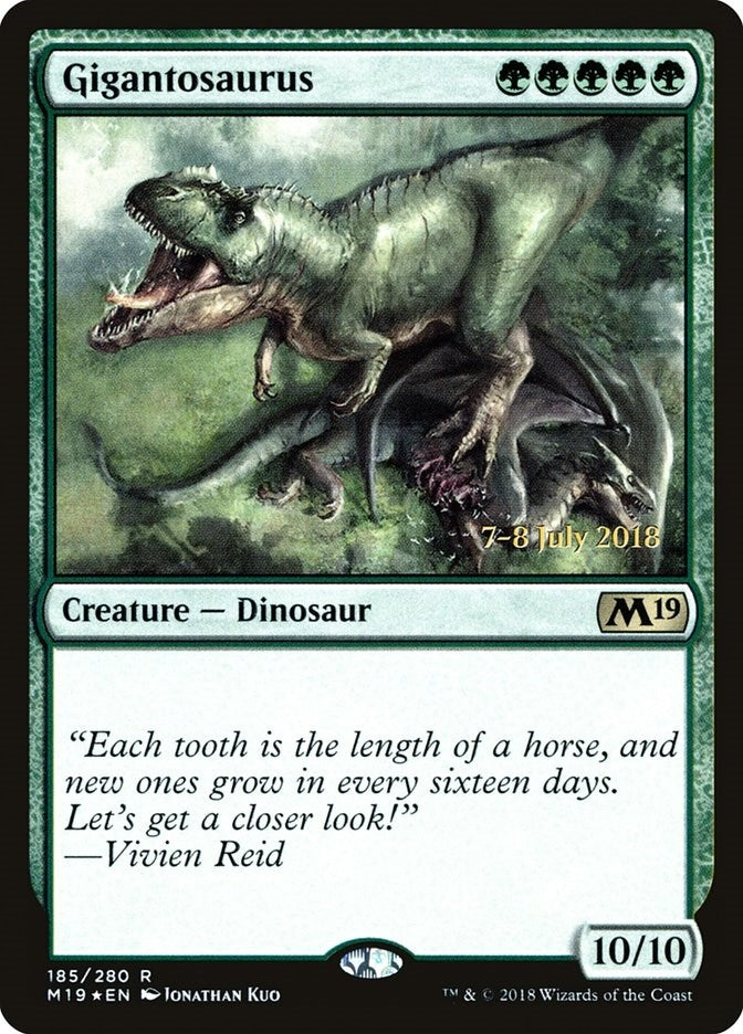 Image for Gigantosaurus (Prerelease Cards) (185) - Magic: The Gathering