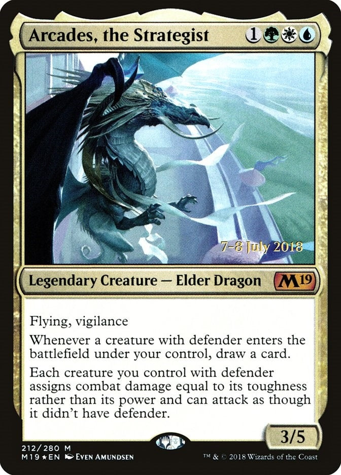 Image for Arcades, the Strategist (Prerelease Cards) (212) - Magic: The Gathering