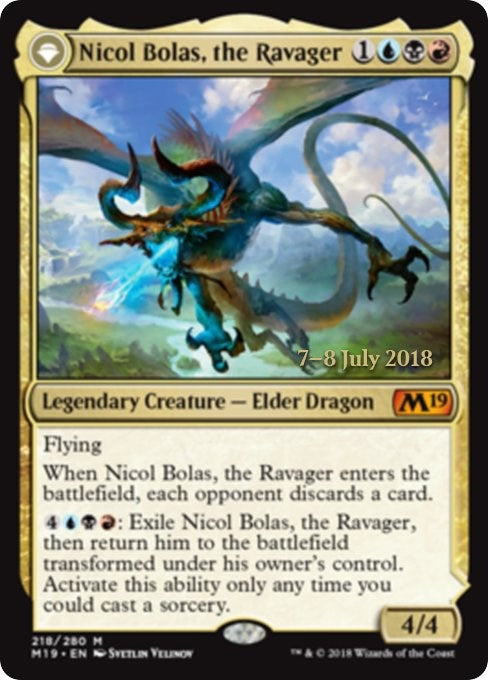 Image for Nicol Bolas, the Ravager (Prerelease Cards) (218) - Magic: The Gathering