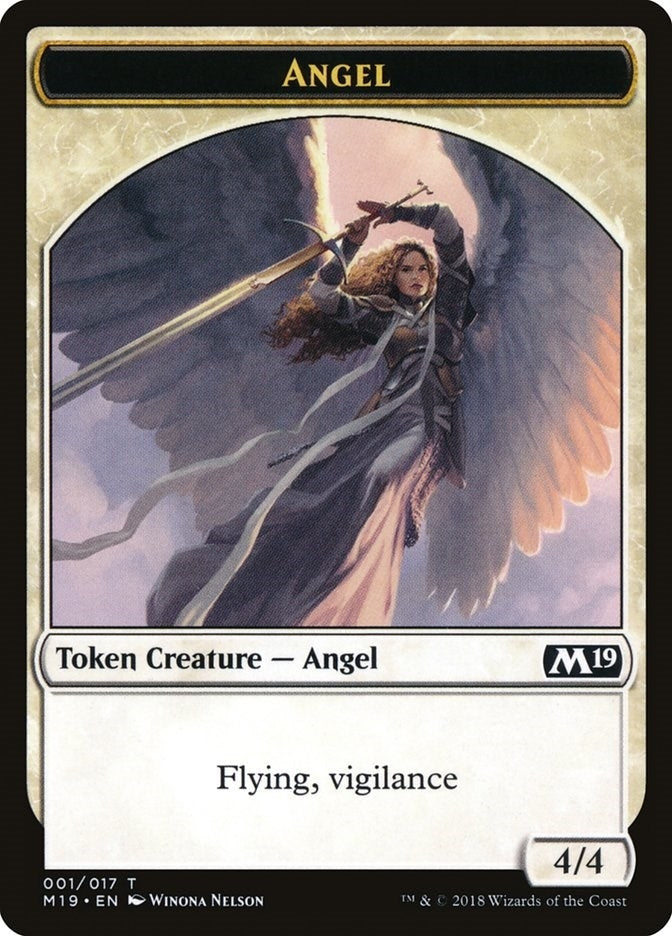 Image for Angel Token (Core Set 2019) (1) - Magic: The Gathering