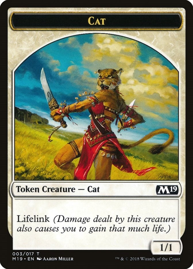 Image for Cat Token (Core Set 2019) (3) - Magic: The Gathering
