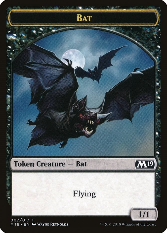 Image for Bat Token (Core Set 2019) (7) - Magic: The Gathering