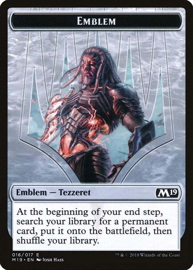 Image for Emblem - Tezzeret, Artifice Master (Core Set 2019) (16) - Magic: The Gathering