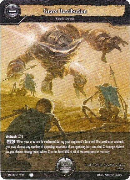 Image for Grave Retribution (Surge of Titans) (DB-BT04/080) - Dragoborne