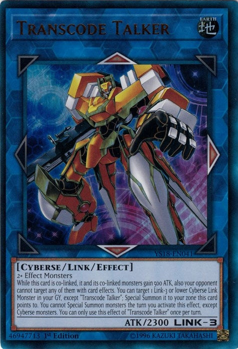 Image for Transcode Talker (Starter Deck: Codebreaker) (YS18-EN041) - YuGiOh