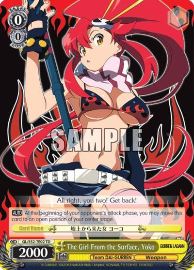 Image for The Girl From the Surface, Yoko (Gurren Lagann) (GL/S52-TE02) - Weiss Schwarz
