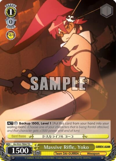 Image for Massive Rifle, Yoko (Gurren Lagann) (GL/S52-TE04) - Weiss Schwarz