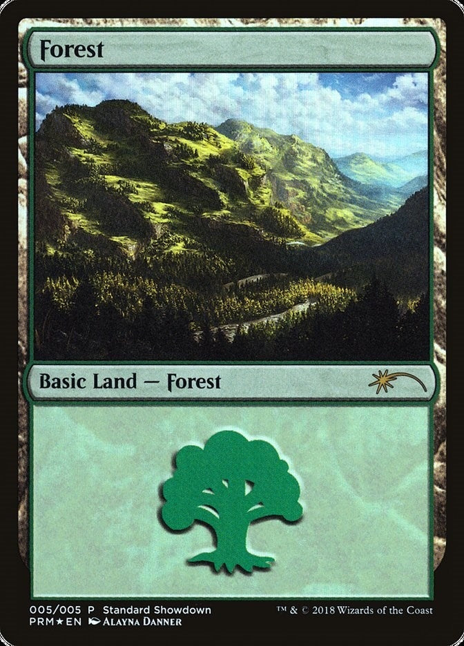Image for Forest (Alayna Danner) (Standard Showdown Promos) (5) - Magic: The Gathering