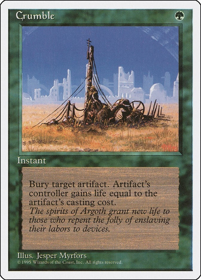 Image for Crumble (Fourth Edition) - Magic: The Gathering