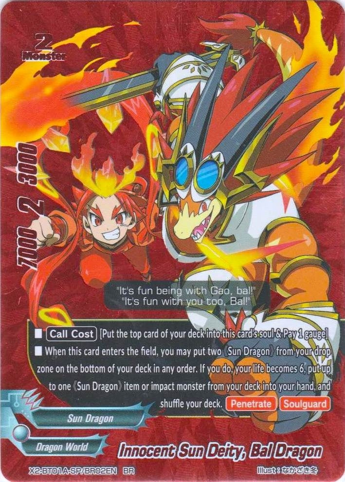 Image for Innocent Sun Deity, Bal Dragon (BR) (Solar Strife) (X2-BT01A-SP/BR02EN) - Future Card BuddyFight
