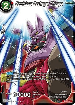 Image for Capricious Destroyer Champa (Expansion Deck Box Set 03: Ultimate Box) (EX03-06) - Dragon Ball Super: Masters