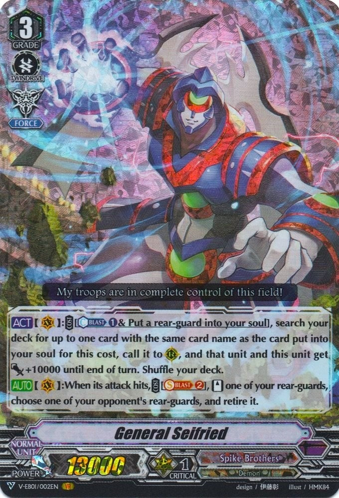 Image for General Seifried (V-EB01: The Destructive Roar) (V-EB01/002EN) - Cardfight Vanguard