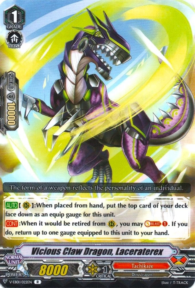 Image for Vicious Claw Dragon, Laceraterex (V-EB01: The Destructive Roar) (V-EB01/022EN) - Cardfight Vanguard