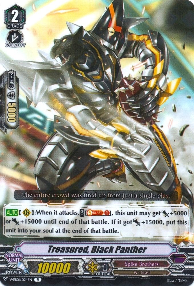 Image for Treasured, Black Panther (V-EB01: The Destructive Roar) (V-EB01/024EN) - Cardfight Vanguard